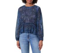 Desigual BLUS_PLISE Blouse, Turquesa, S Women's