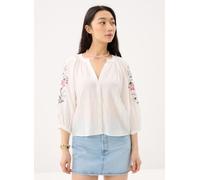 Desigual Blus Roman XL Blanco