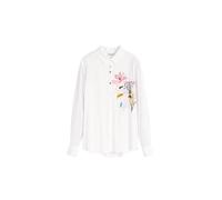 Desigual Blusa amarillo / rosa / rosa pastel / blanco XS EUR