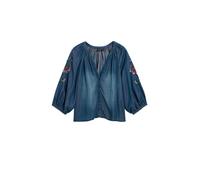 Desigual Blusa azul denim / rojo / blanco L azul denim / rojo / blanco