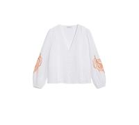 Desigual Blusa naranja / blanco, Talla M