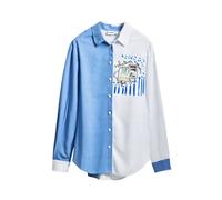 Desigual Blusa 'Perfect RIde' azul / negro / blanco XL azul / negro / blanco
