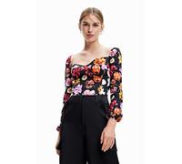 Desigual Body_VENEZE-Lacroix 2000, Blusa De Las Mujeres, Black, S