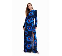 Desigual Bohemian Vestido Informal, Azul, XS Mujeres