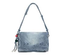 Desigual bolso bandolera bolso de hombro Half Logo Venecia 4.0 Crossbody Bag Denim Raw gris azulado
