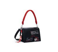 Desigual bolso bandolera bolso de hombro Mickey Rock Dortmund Flap Bag Black negro