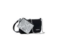 Desigual bolso bandolera Delta Leda Black Snake Mone Mariona Crossbody Bag Black negro