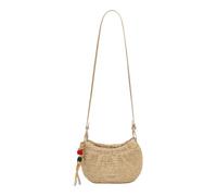 Desigual bolso bandolera Half Logo Raffia Waverly Phone Natural beige