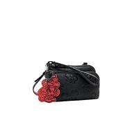 Desigual Bolso bandolera pequeño Mone All Mickey Linda 23WAYP01, Negro, 1
