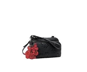 Desigual Bolso bandolera pequeño Mone All Mickey Linda 23WAYP01, Negro, 1