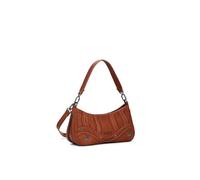 Desigual Bolso para mujer BAG_EMBRO PATCH ALSACIA C Efecto piel bordados Pequeño Camel U