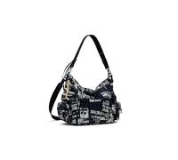 Desigual Newspaper Arica Bolsa de hombro 30 cm negro