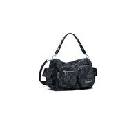 Desigual bolso de hombro bolso bandolera Habana Whiskey Multipocket Hand Bag Black gris oscuro