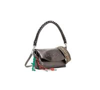 Desigual bolso de hombro bolso bandolera Half Logo Trokel Shoulder Bag Brushed Silver bronce