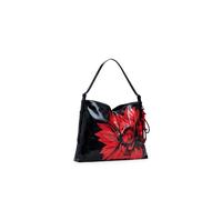 Desigual bolso de hombro Buxton Flowerina Shoulder Bag Black negro