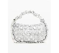 Desigual Bolso M acolchado de mujer. Plata Talla única