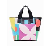 Desigual Bolso shopper M geométrico de mujer. Multicolor Talla única