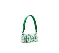 Desigual Desigual - Bandolera S textura flores de mujer. Verde oscuro Talla Talla única