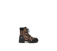 Desigual Botas de Piel Biker Animal Print