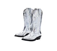 Desigual Botas de Punto 4 para Mujer, Media, Moda, Negro, 37 EU