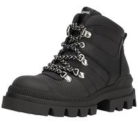 Desigual Botas planas de nailon para mujer, 4 unidades, para mujer, Negro, 38 EU