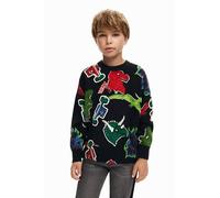 Desigual Boy Flat Knit Pullover Long Sleeve, Sudadera Niños,