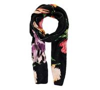 Desigual Accessories Fabric Long Scarf Bufanda Boa, Negro, Talla única Mujeres