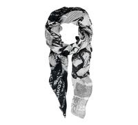 Desigual bufanda Newspaper Rectangle Foulard Black negro