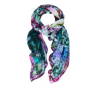 Desigual bufanda Rectangle Foulard Mineral Blue