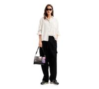 Desigual Camiseta de Manga Larga para Mujer Blouse, Blanco, M