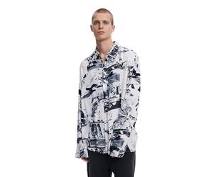 Desigual CAM_Moto T-Shirt, Amarillo, M Men's