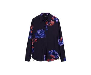 Desigual CAM_OCASO T-Shirt, Negro/Blanco, 38 Women's