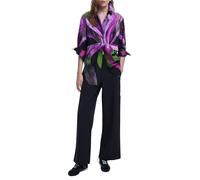 DESIGUAL CAMICIA MANICHE LUNGHE DONNA VIOLA