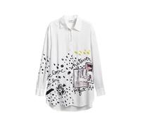 Desigual Camiseta negro / blanco, Talla XL