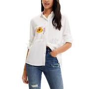 Desigual CAM_Sweet Hamburgo Camiseta, Blanco, XL Mujeres