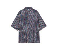 Desigual Camisa azul / azul oscuro / verde / naranja M azul / azul oscuro / verde / naranja