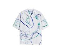 Desigual Camisa azul cobalto / verde / blanco L azul cobalto / verde / blanco