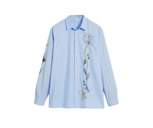 Desigual Camisa azul / mezcla de colores S azul / mezcla de colores