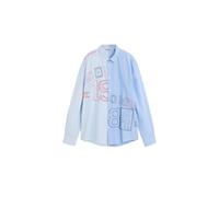 Desigual Camisa azul oscuro / azul cielo / rojo / blanco M azul oscuro / azul cielo / rojo / blanco