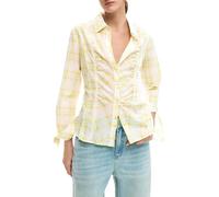 Desigual Camisa de Manga Larga de la colección Mujer, Amarillo, L