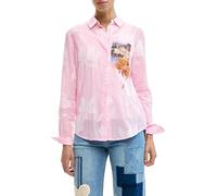 Desigual PINKJAC T-Shirt, Rojo, L Women's