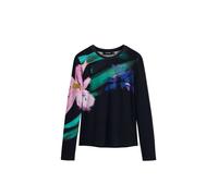 Desigual Camiseta amarillo / verde / lavanda / rosa / negro L amarillo / verde / lavanda / rosa / negro