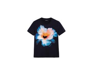 Desigual Camiseta crema / azul / negro XS crema / azul / negro