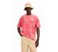 Desigual Camiseta de Manga Corta de Punto para Hombre, Rojo, S