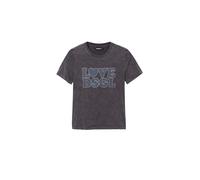 Desigual Camiseta de Manga Corta de Punto para Mujer, Negro, XL