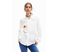 Desigual CAM_Sweet Hamburgo Camiseta, Blanco, M Mujeres