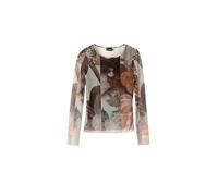 Desigual Woman Knit T-Shirt Long Sleeve Camiseta, Amarillo, L para Mujer