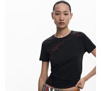 Desigual Camiseta frase bordada 25WWTK08-2000 S