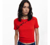 Desigual Camiseta frase bordada 25WWTK08-3005 S