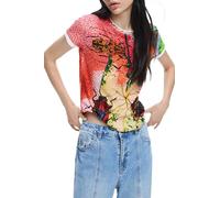 Desigual Camiseta Manga Corta de la colección Mujer, Tonos Grises, S